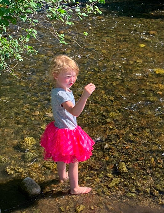 Emala joined the competition — help win amazing prizes! barefoot, child, dress, fun, person, photography, pink, play, smile, summer, toddler, tree, vacation