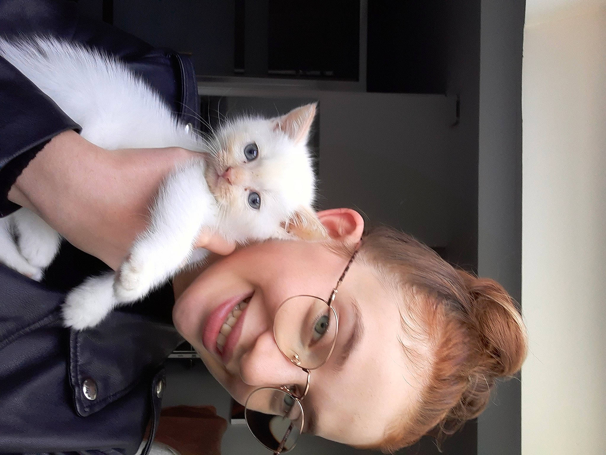 Milano a rejoint le concours — aidez-le/la à gagner de superbes lots ! carnivore, cat, ear, eye, eyebrow, eyelash, facial_expression, felidae, finger, gesture, head, iris, jaw, mouth, neck, nose, skin, smile, textile, vision_care