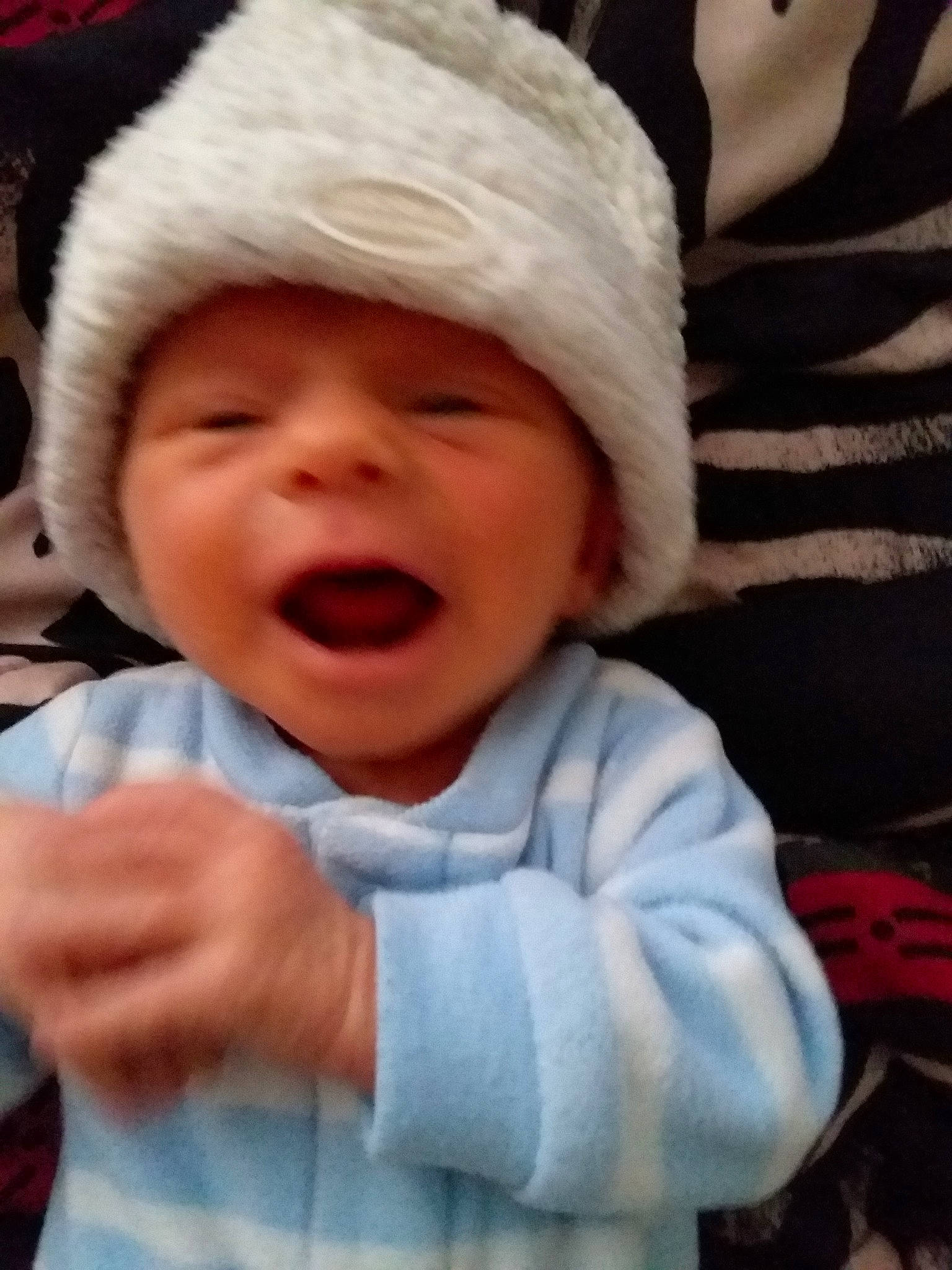 Brennen joined the competition — help win amazing prizes! beanie, bonnet, cap, cheek, child, cool, ear, facial_expression, happiness, hat, head, headgear, infant, knit_cap, laughter, nose, person, product, smile, textile