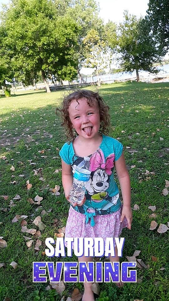 Clarissa joined the competition — help win amazing prizes! child, cool, fun, grass, happy, joy, lawn, people, person, photo_caption, photography, plant, play, recreation, smile, summer, t_shirt, toddler, tree