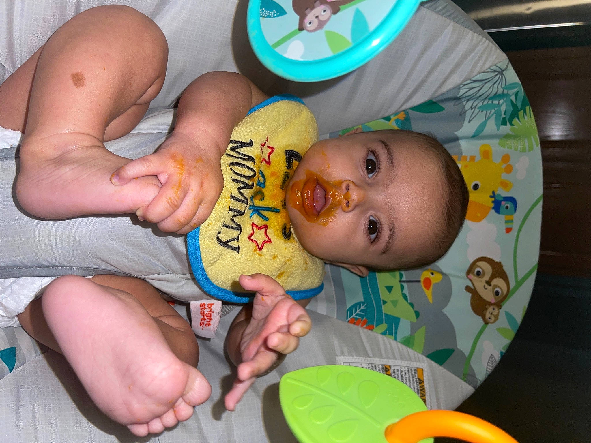 Haidyn joined the competition — help win amazing prizes! baby, baby_products, baby_toddler_clothing, cheek, chest, child, elbow, eye, finger, foot, fun, hand, mouth, nail, person, product, skin, thigh, thumb, toddler