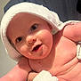 Archie joined the competition — help win amazing prizes! baby, child, towel, skin, face, eyes, mouth, arm, closeup, smile, happy, person, infant, cute, indoor, human, holding, expression, soft, newborn