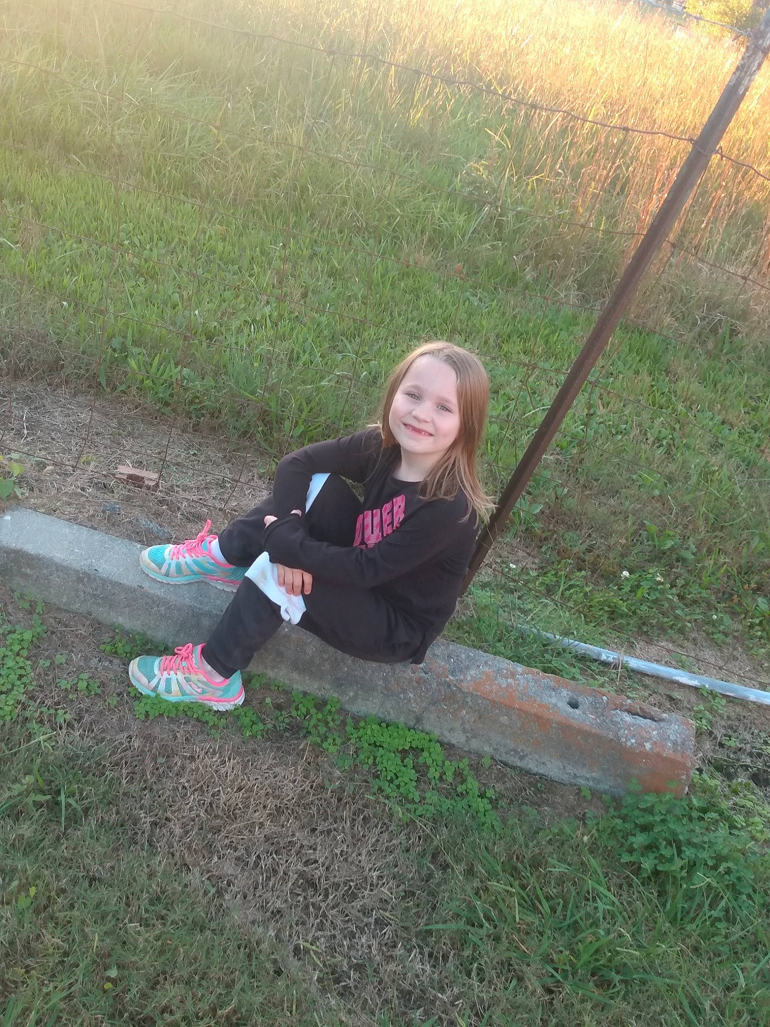 Makenna joined the competition — help win amazing prizes! grass, joy, leisure, outdoor_play_equipment, person, swing