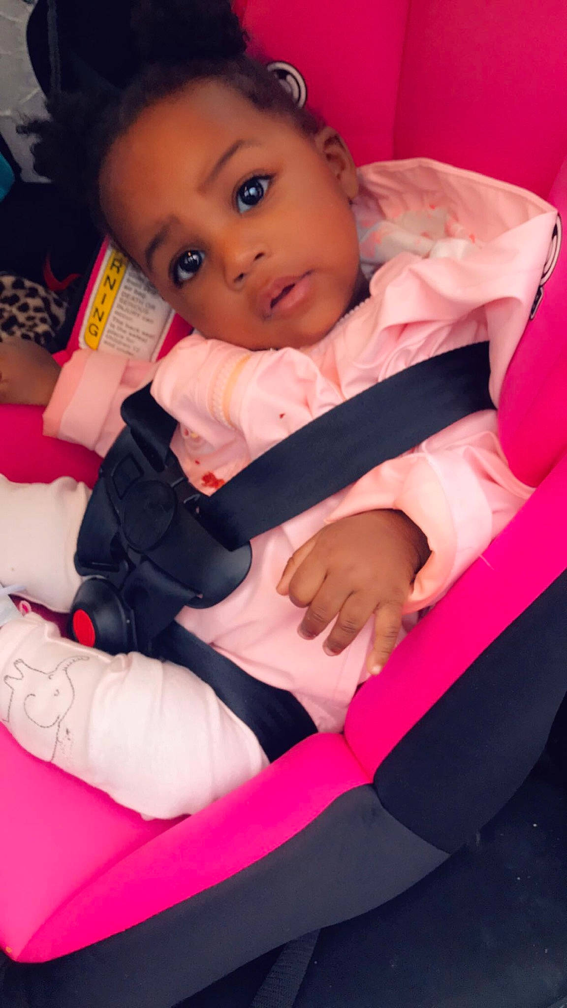 Indy joined the competition — help win amazing prizes! arm, baby, baby_carriage, baby_in_car_seat, baby_products, beauty, car_seat, cheek, child, eye, finger, head, leg, material_property, mouth, neck, person, pink, product, skin