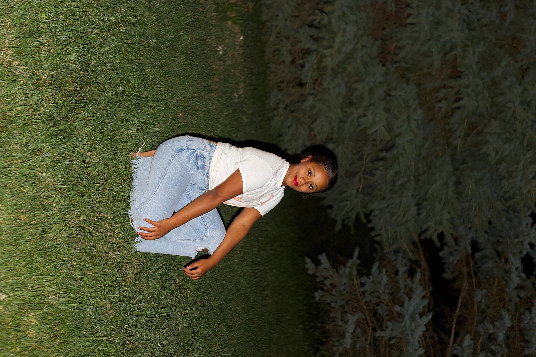 Kinley joined the competition — help win amazing prizes! adventure, flash_photography, flooring, fun, grass, grassland, happy, joy, landscape, leisure, people_in_nature, person, plant, recreation, shadow, shrub, soil, t_shirt, tints_and_shades, tree