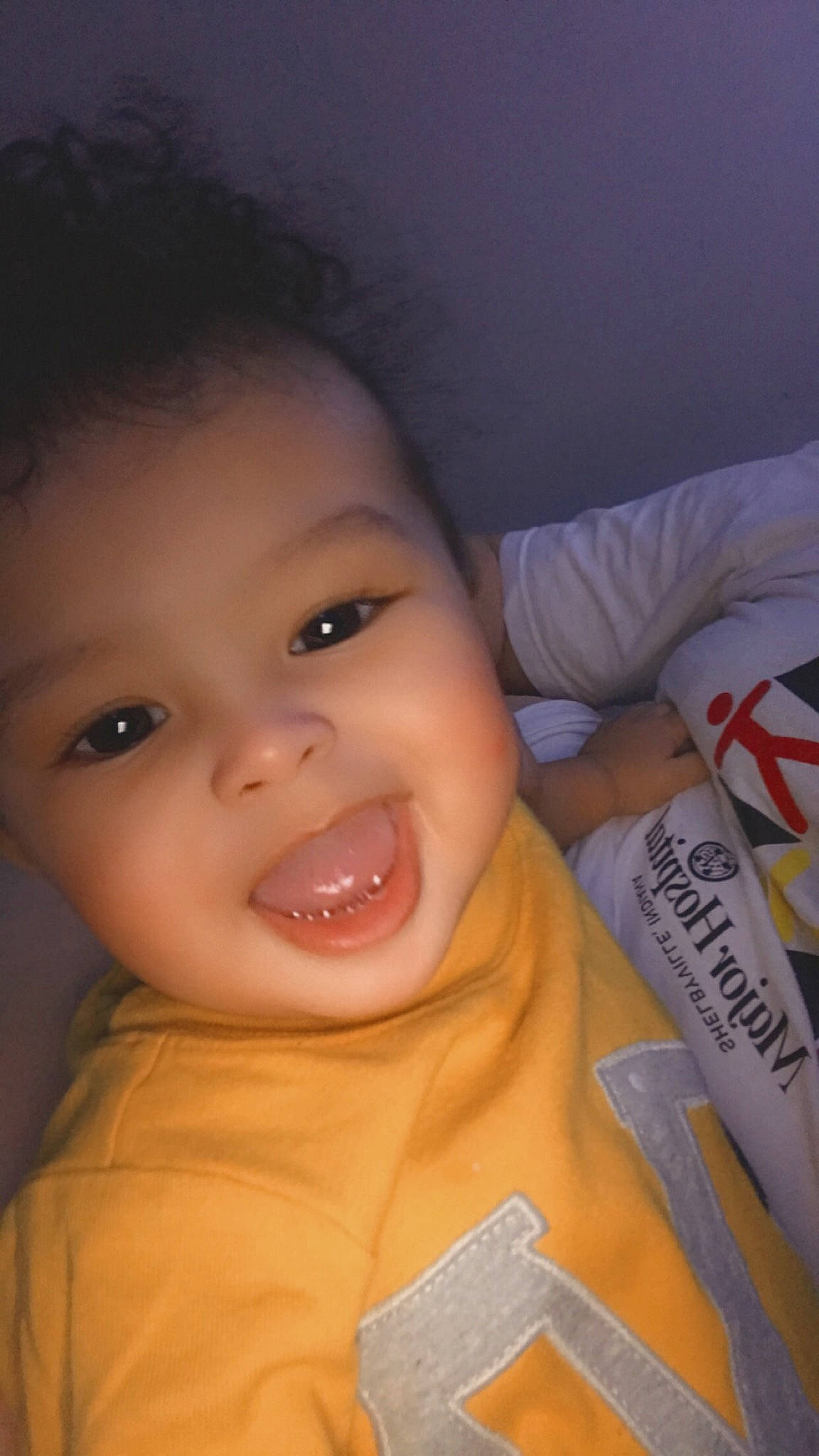 Jaiden is registered to the contest to win money with this photo: baby, cheek, ear, eye, eyebrow, eyelash, finger, forehead, happy, human_body, iris, jaw, lip, mouth, neck, nose, person, skin, smile, toddler