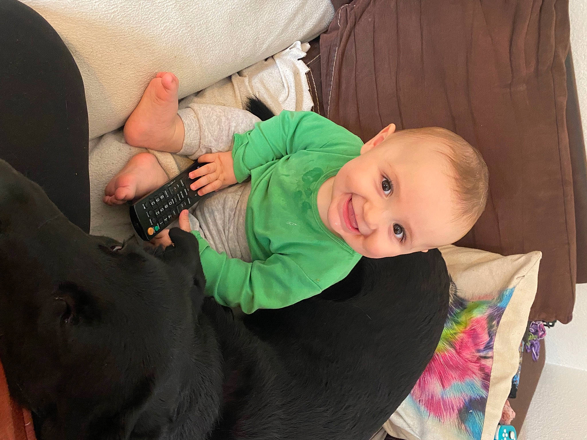 Marco participe au concours pour gagner de l'argent avec cette photo : baby, baby_products, baby_toddler_clothing, child, comfort, couch, fun, grass, guard_dog, happy, joy, lap, mammal, person, play, sitting, skin, smile, toddler, tree