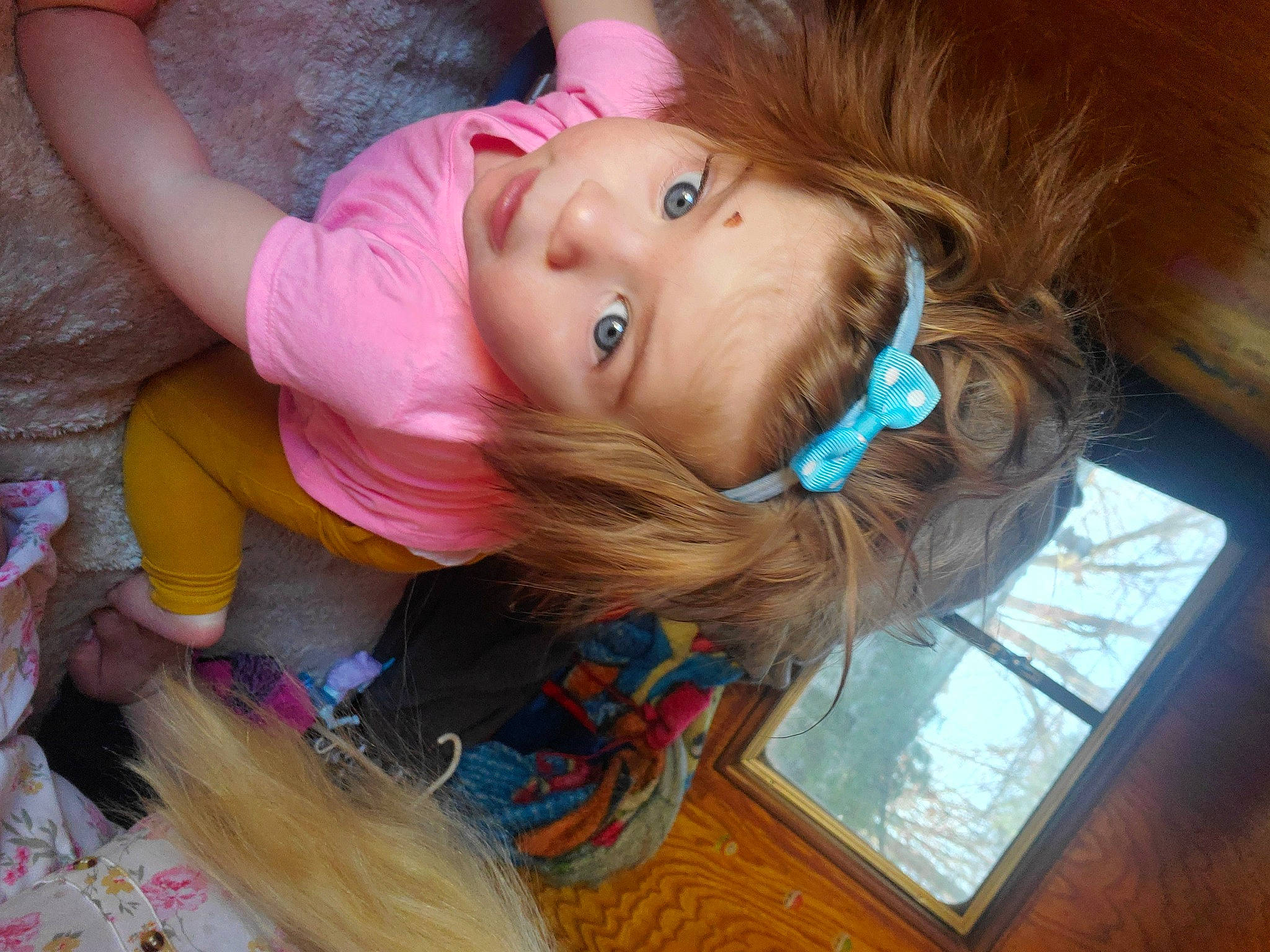 Sapphire joined the competition — help win amazing prizes! blond, brown_hair, cheek, child, eyebrow, eyelash, fun, hair_accessory, happy, hardwood, head, iris, leisure, lip, long_hair, nose, organ, person, skin, toddler