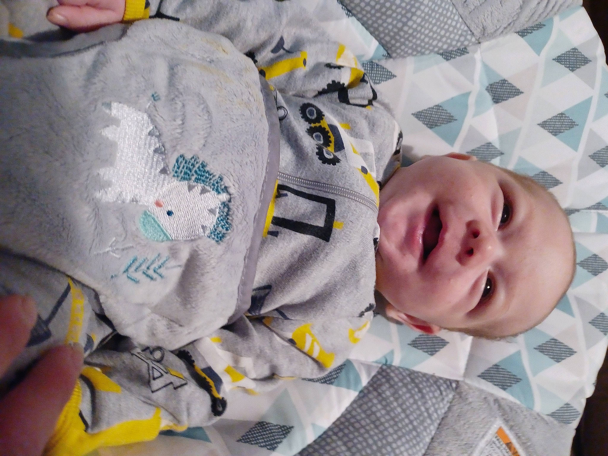 Daylen is registered to the contest to win money with this photo: baby, baby_products, baby_sleeping, baby_toddler_clothing, bedtime, child, comfort, facial_expression, finger, head, infant_bodysuit, linens, mouth, nap, pattern, person, room, sleep, sleeve, toddler