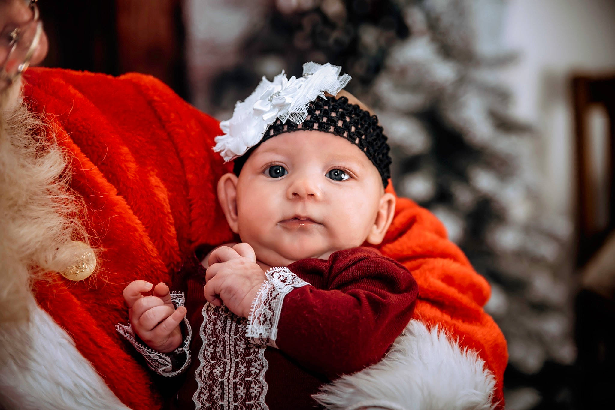 Azaylee joined the competition — help win amazing prizes! baby, cheek, child, christmas, christmas_eve, fashion_accessory, fur, hair_accessory, happy, headgear, headpiece, headwear, person, photography, red, smile, toddler, tradition