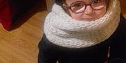 Ines a rejoint le concours — aidez-le/la à gagner de superbes lots ! beard, child, facial_hair, glasses, head, nose, outerwear, selfie