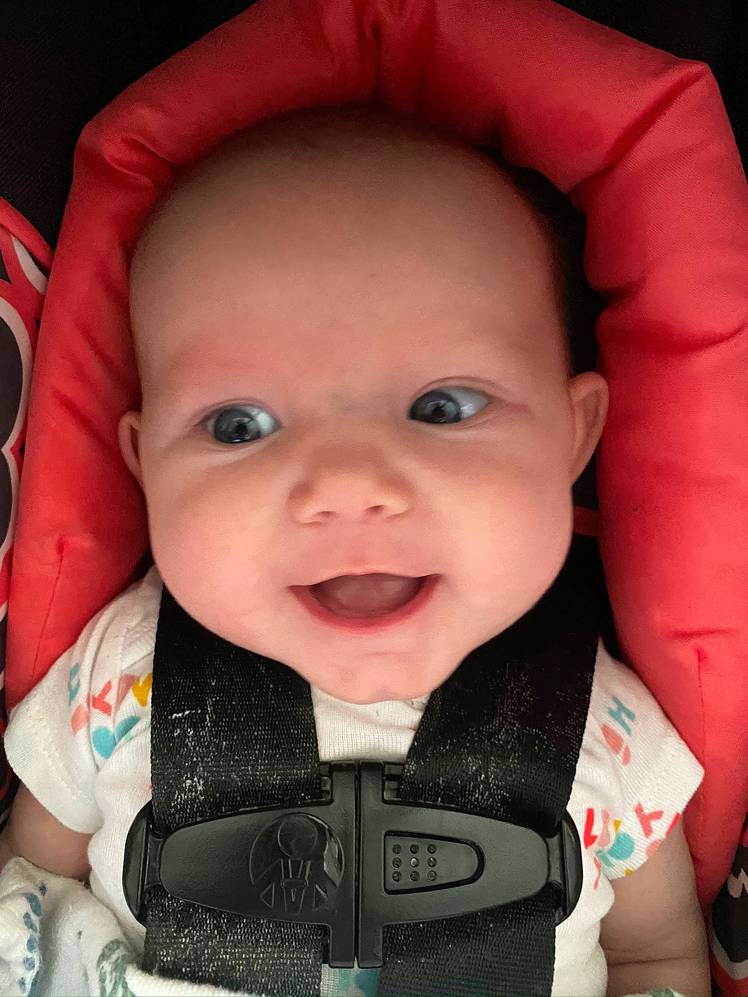 Brooklynn joined the competition — help win amazing prizes! baby, baby_carriage, baby_in_car_seat, baby_products, car_seat, cheek, child, eye, face, forehead, head, iris, lip, mouth, nose, person, product, skin, smile, toddler