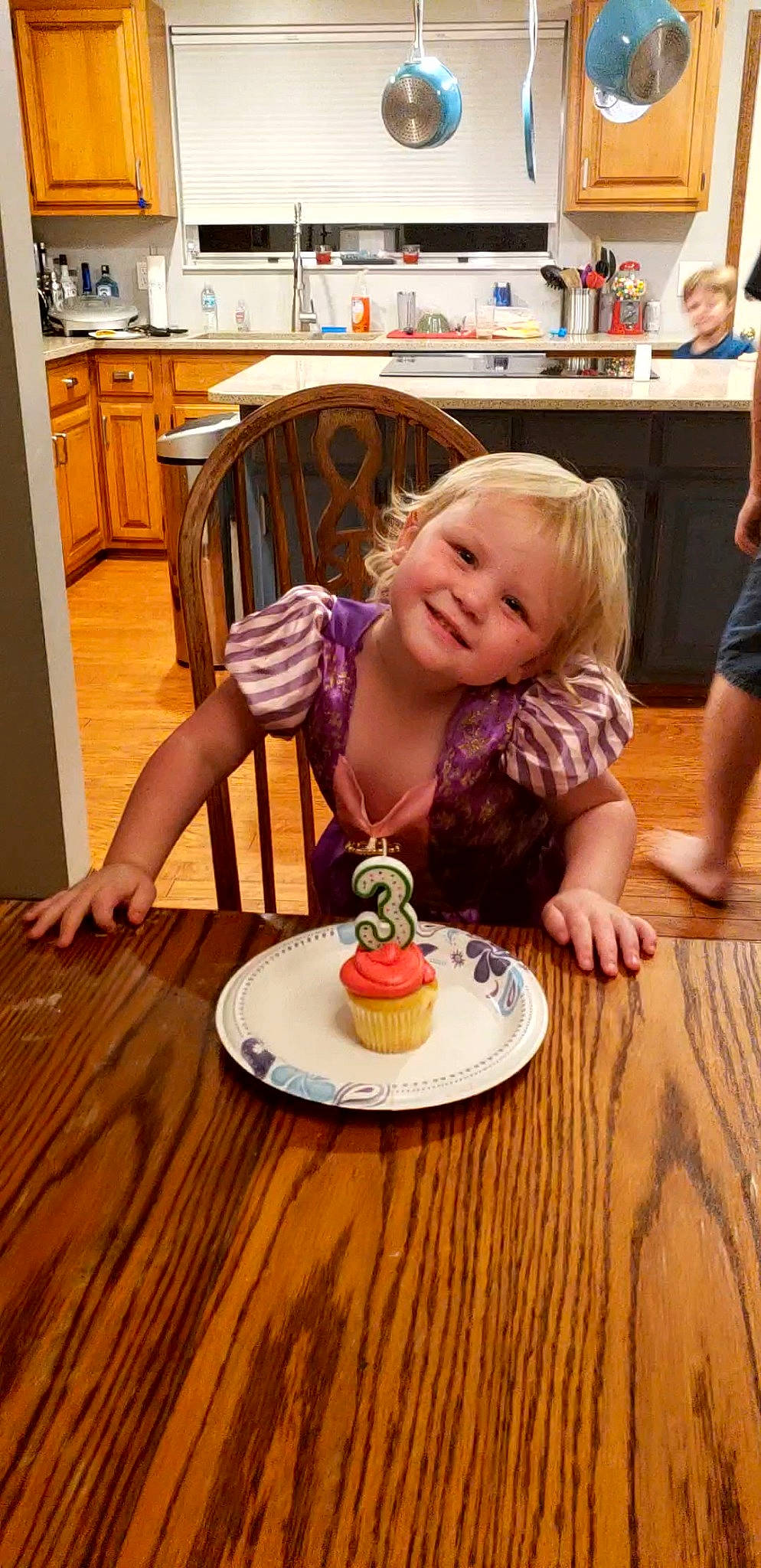 Braylin joined the competition — help win amazing prizes! breakfast, cake, child, eating, flooring, food, joy, person, play, table, toddler