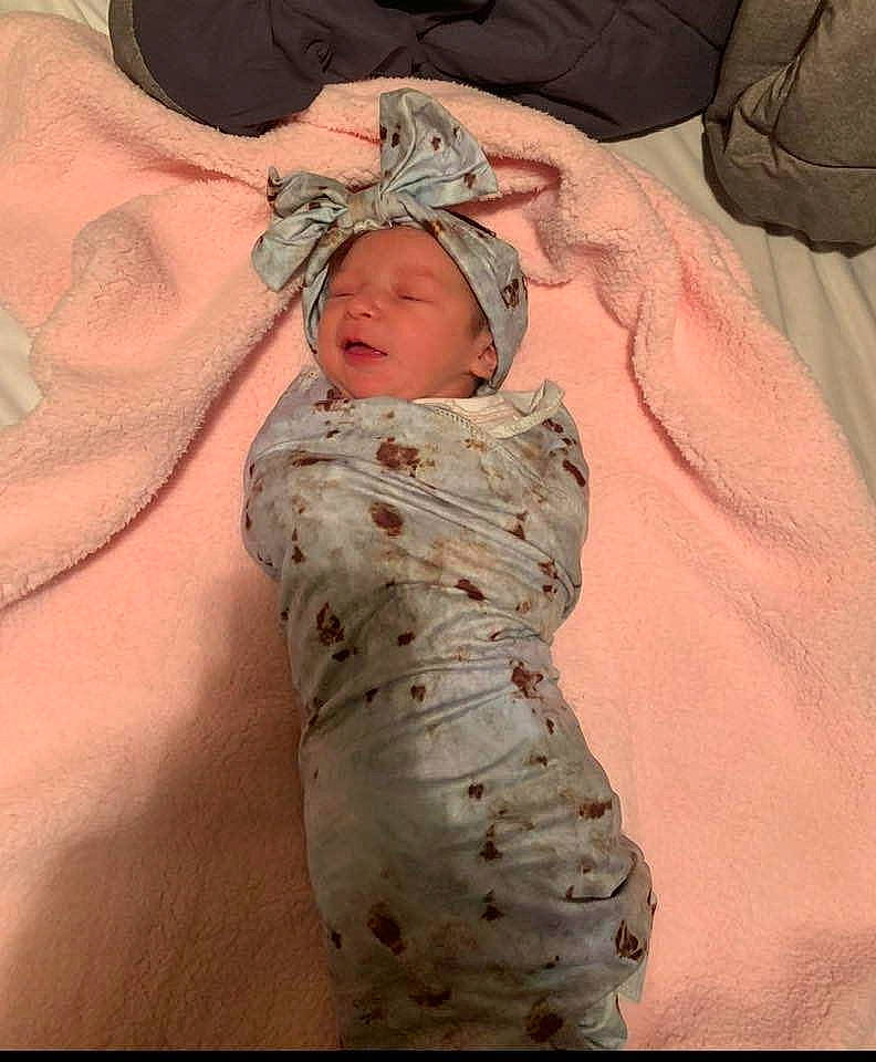 Cecilia joined the competition — help win amazing prizes! abdomen, baby, baby_products, baby_safety, baby_sleeping, baby_toddler_clothing, bed, bedding, bedtime, chest, child, comfort, hat, headwear, human_leg, linens, peach, person, room, sleeve