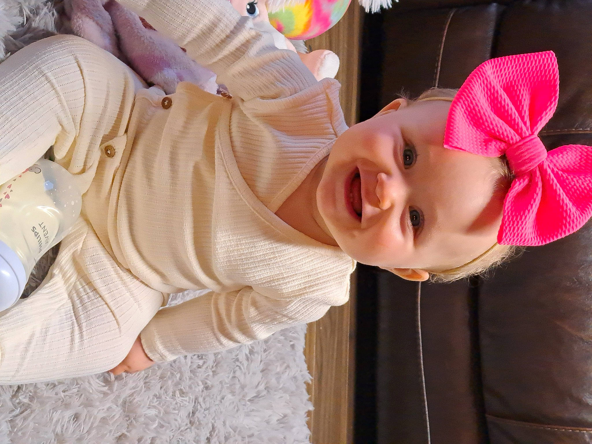 Heather joined the competition — help win amazing prizes! baby_toddler_clothing, cap, child, comfort, eyelash, fun, happy, hat, headgear, headwear, joy, lip, mouth, nose, person, plant, shoulder, skin, sleeve, smile