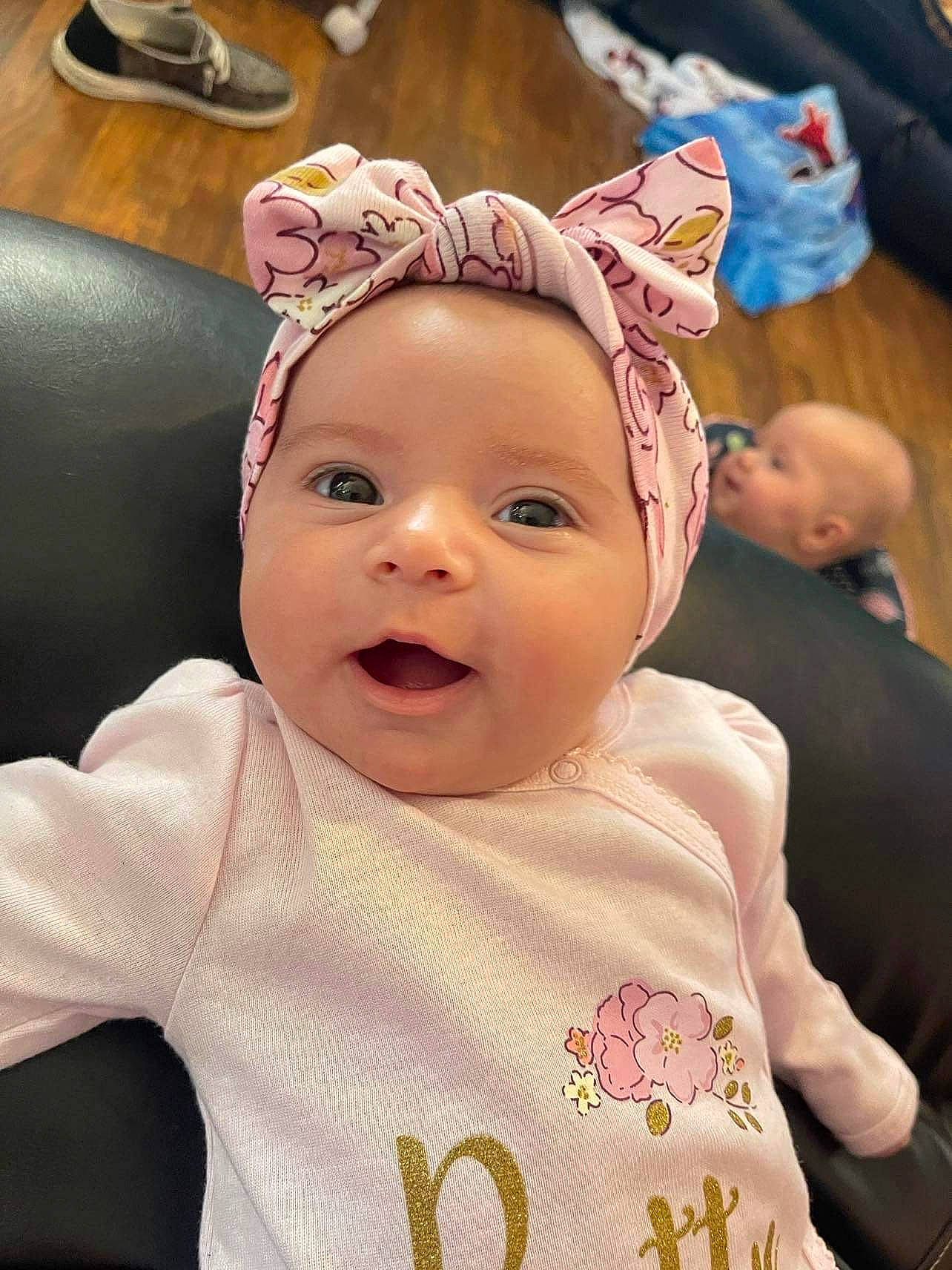 Labrea joined the competition — help win amazing prizes! baby, baby_toddler_clothing, cheek, child, cool, event, fun, gesture, happy, headwear, human_body, iris, lip, mouth, nose, person, pink, skin, sleeve, smile