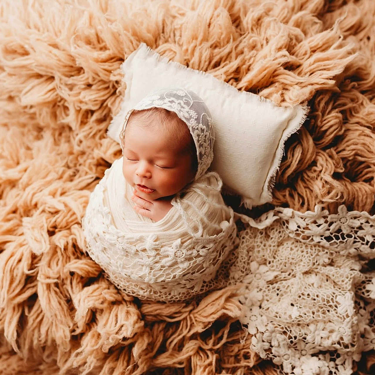 Desirae joined the competition — help win amazing prizes! baby, blanket, bonnet, clothing, cushion, face, happy, hat, head, homedecor, newborn, people, person, photography, pillow, portrait, quilt, sleeping, smile, yawning