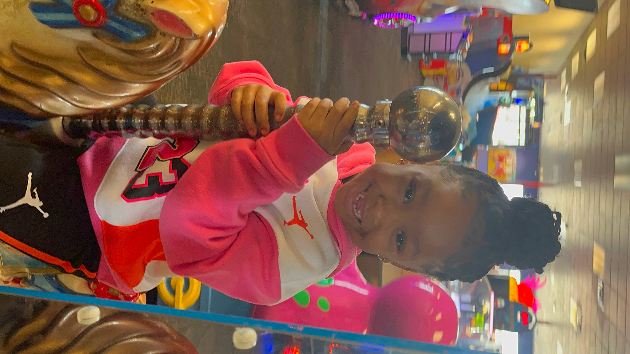 Skai is registered to the contest to win money with this photo: child, costume, drink, entertainment, event, festival, fun, games, hat, joy, leisure, party, party_supply, person, public_event, recreation, room, toddler, tree, water