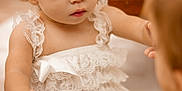 Bray is registered to the contest to win money with this photo: baby, back, bodypart, clothing, dress, eveningdress, face, fashion, finger, formalwear, gown, hand, head, lace, nail, newborn, person, photography, portrait, wrist