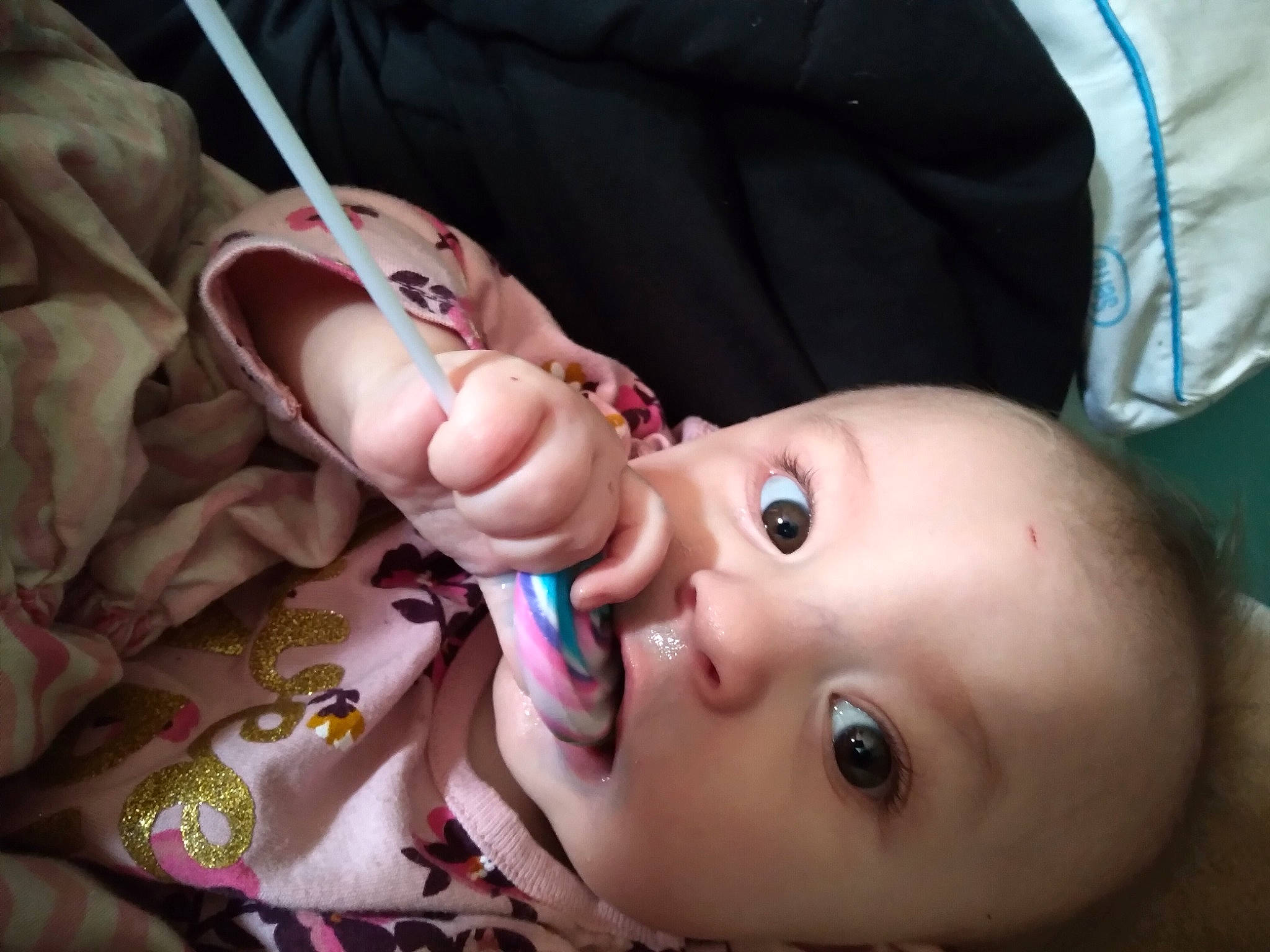 Rosalyn is registered to the contest to win money with this photo: baby, baby_products, baby_toddler_clothing, cheek, child, ear, eyebrow, eyelash, finger, gesture, happy, iris, lip, mouth, nail, nose, person, skin, thumb, toddler