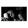 River joined the competition — help win amazing prizes! baby, sleeping, black_and_white, close_up, face, hands, cozy, soft_light, portrait, infant, peaceful, resting, child, monochrome, quiet, cute, toddler, blanket, texture, calm