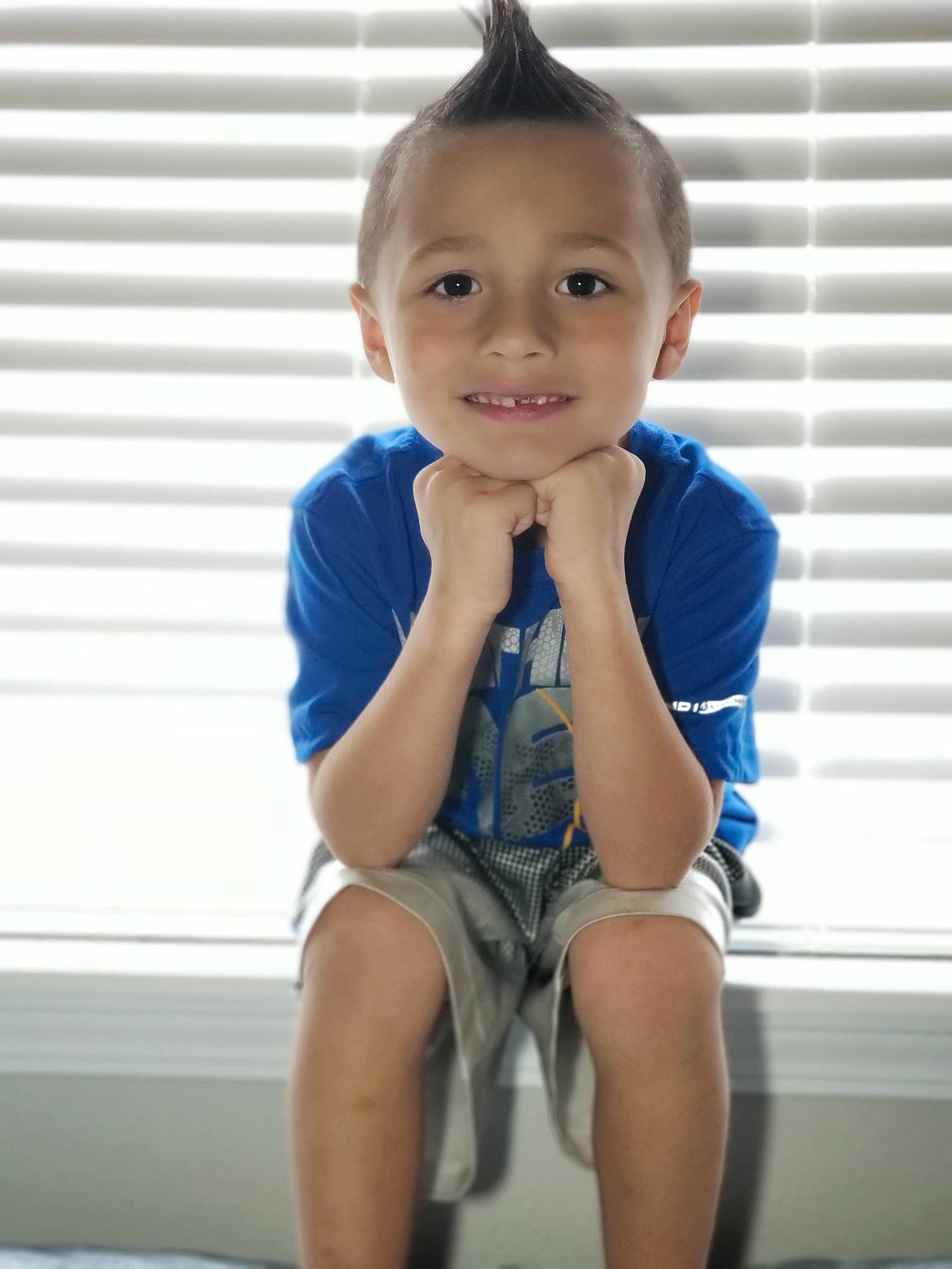 Caydence is registered to the contest to win money with this photo: baby, blue, cheek, child, chin, face, head, joy, leg, person, sitting, skin, smile, standing, summer, toddler, vacation