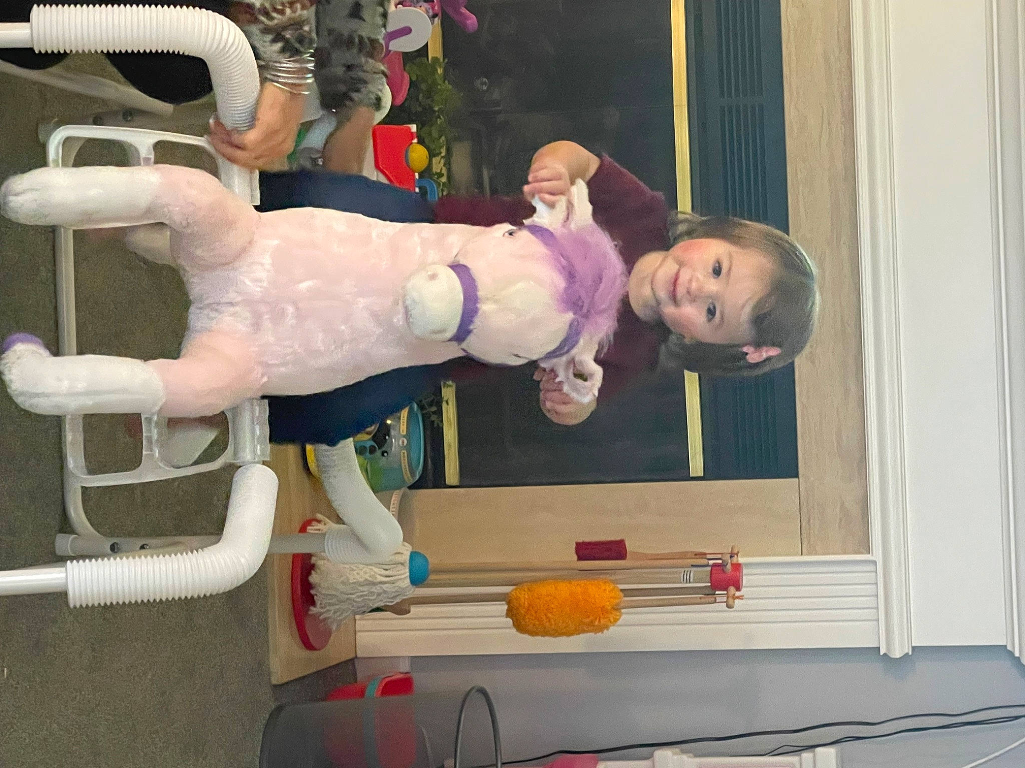 Julia joined the competition — help win amazing prizes! art, baby, baby_products, balance, chair, child, fun, machine, person, room, thigh, toddler, visual_arts