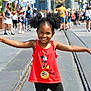 Covenant joined the competition — help win amazing prizes! child, girl, smiling, happy, pigtails, red_tank_top, minnie_mouse, button, theme_park, crowd, street, outdoor, sunny, people, family, tourist, vacation, fun, childhood, playful