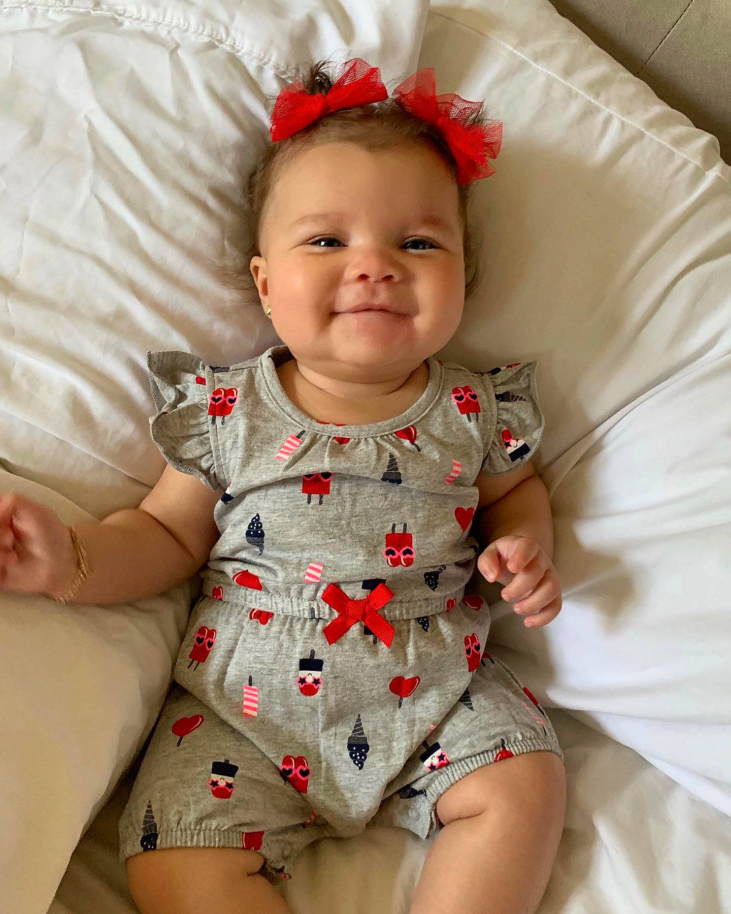 Antonella joined the competition — help win amazing prizes! arm, baby, baby_products, baby_toddler_clothing, cheek, child, hair_accessory, head, person, product, skin, sleeve, smile, textile, toddler