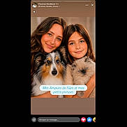 Olaf Et Bounty a rejoint le concours — aidez-le/la à gagner de superbes lots ! woman, girl, dog, cat, portrait, smiling, pet, animal, furry, blue_eyes, long_hair, indoor, closeup, hugging, cute, family, love, warm, friendly, text_overlay