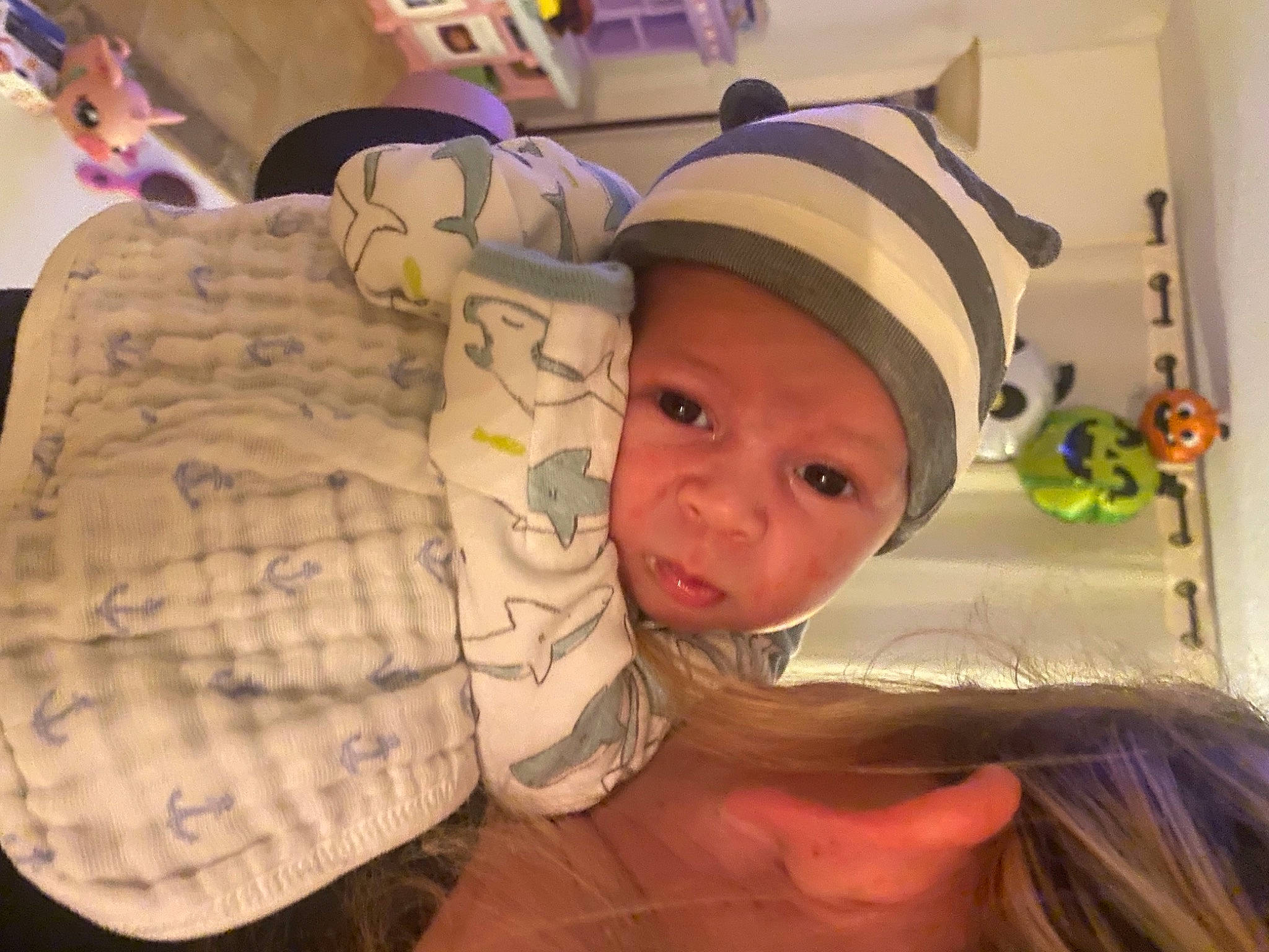 Fisher joined the competition — help win amazing prizes! baby, baby_products, baby_toddler_clothing, baseball_cap, bathing, cap, cheek, child, comfort, eyelash, fashion_accessory, fun, happy, hat, headgear, headwear, linens, person, personal_protective_equipment, room