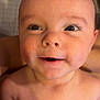 baby, infant, face, smile, eyes, skin, cute, child, person, portrait, closeup, young, happy, expression, head, mouth, cheeks, indoors, human, newborn