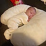 baby, blanket, child, comfort, cozy, cushion, cute, homedecor, indoor, infant, newborn, peaceful, pillow, portrait, relaxation, resting, sleep, sleeping, soft, white_clothing