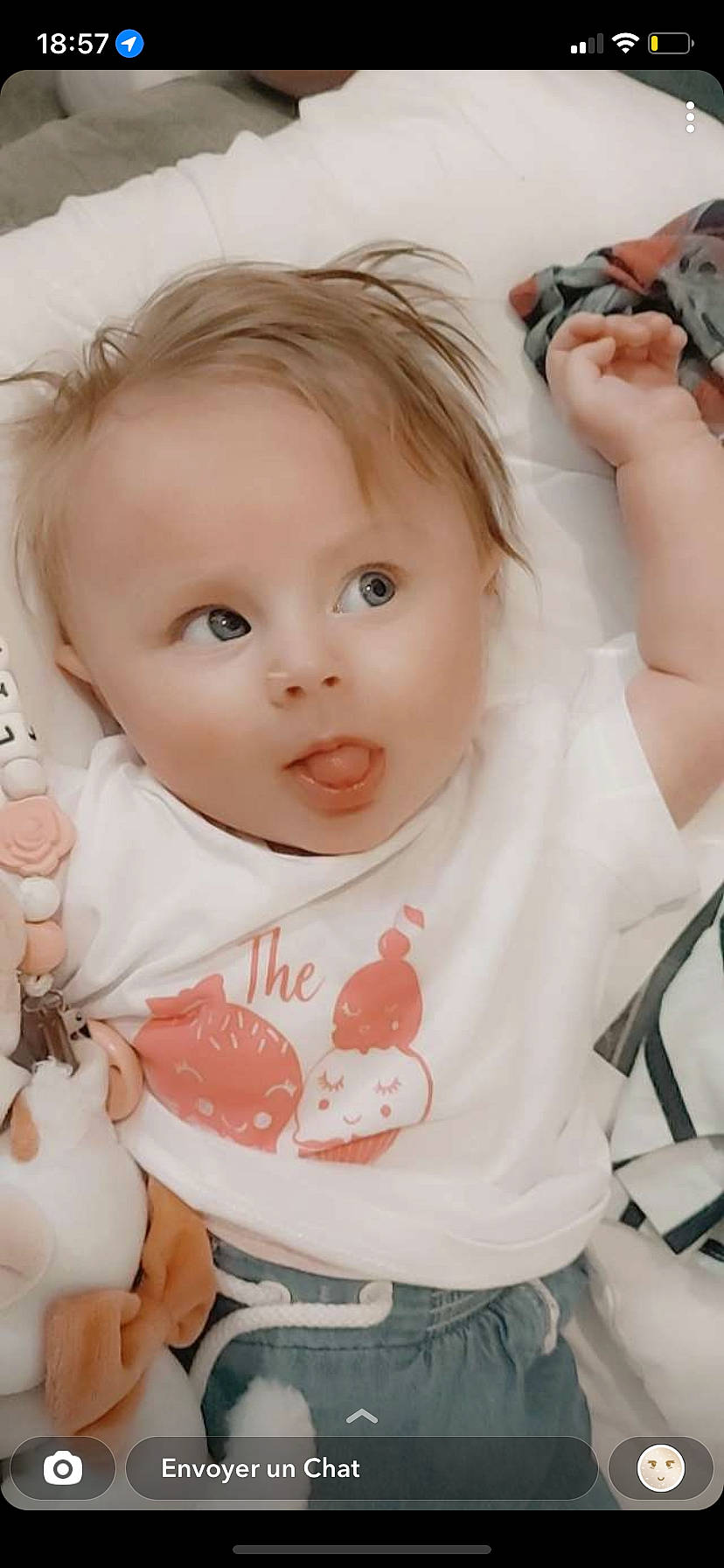 Liyana a rejoint le concours — aidez-le/la à gagner de superbes lots ! baby, baby_toddler_clothing, cheek, chin, dress, eye, eyelash, face, finger, hand, happy, head, iris, lip, mouth, neck, nose, organ, person, skin