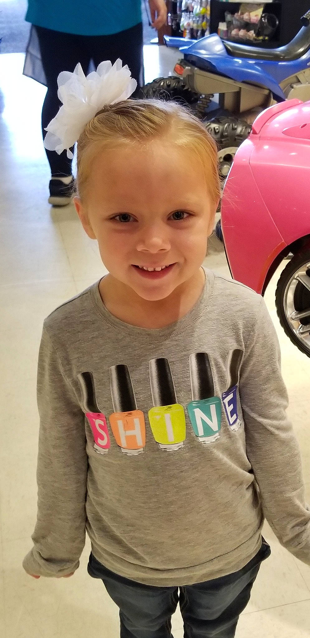 Kinslee is registered to the contest to win money with this photo: child, eyelash, finger, joy, material_property, nail, person, smile, toddler