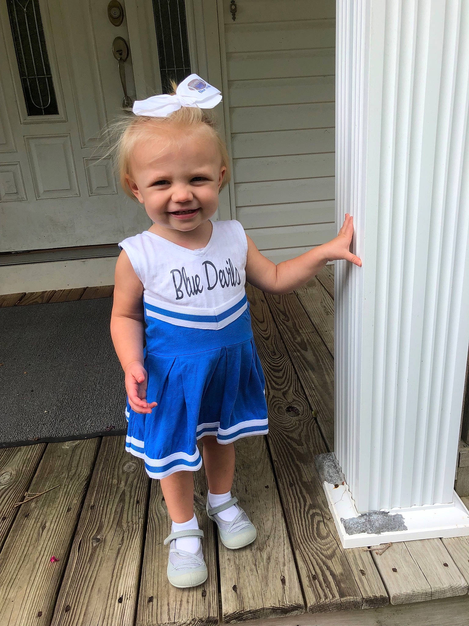 Dalis is registered to the contest to win money with this photo: baby, baby_products, baby_toddler_clothing, blue, child, dress, joy, pattern, person, product, shorts, sleeve, standing, t_shirt, toddler, vacation