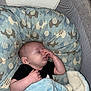Richard Jr joined the competition — help win amazing prizes! baby, sleeping, blanket, cushion, elephant_pattern, infant, crib, soft_toys, resting, cozy, child, face, hand, comfort, bedtime, indoors, cute, peaceful, person, toddler