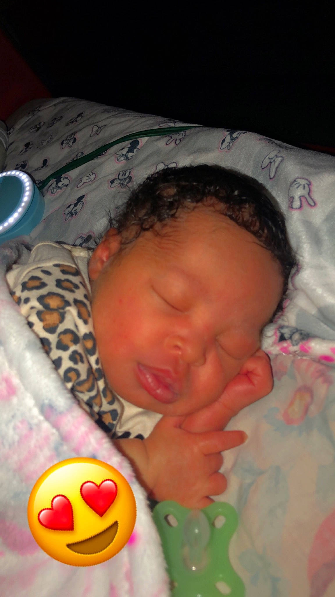 Kaelyn joined the competition — help win amazing prizes! baby, baby_sleeping, baby_toddler_clothing, bedtime, cheek, child, chin, comfort, finger, head, infant_bed, kitchen_utensil, linens, lip, mouth, nose, person, pink, skin, textile