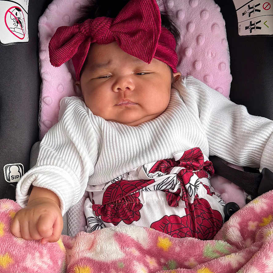 Jeriel Jumawid joined the competition — help win amazing prizes! baby, bed, blanket, bonnet, car, clothing, cushion, face, furniture, hat, head, homedecor, newborn, person, photography, portrait, quilt, sleeping, transportation, vehicle