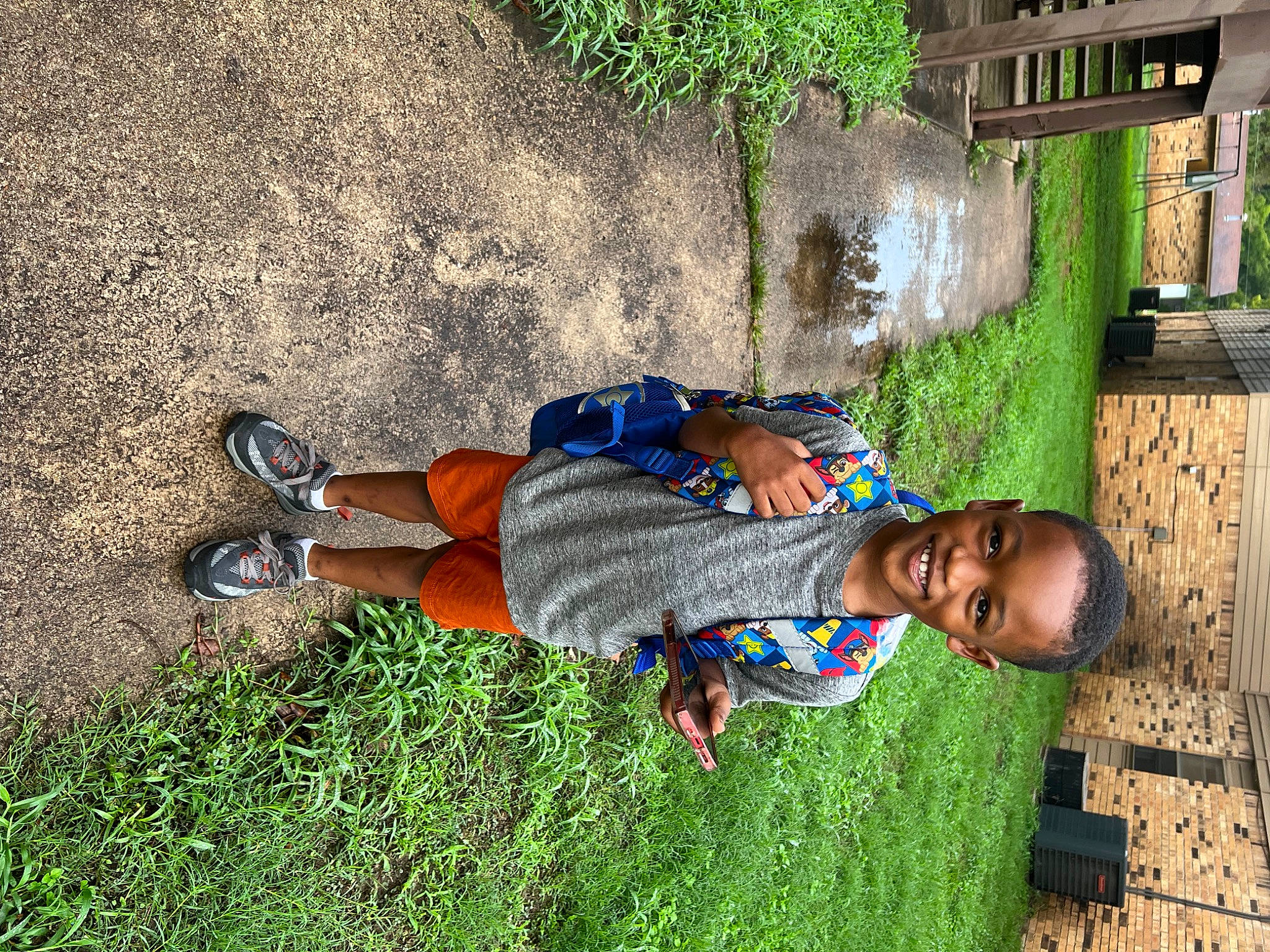 Jasiah joined the competition — help win amazing prizes! child, electric_blue, fun, grass, happy, joy, landscape, leisure, people_in_nature, person, plant, play, shadow, sitting, soil, sunglasses, t_shirt, toddler, tree, vacation