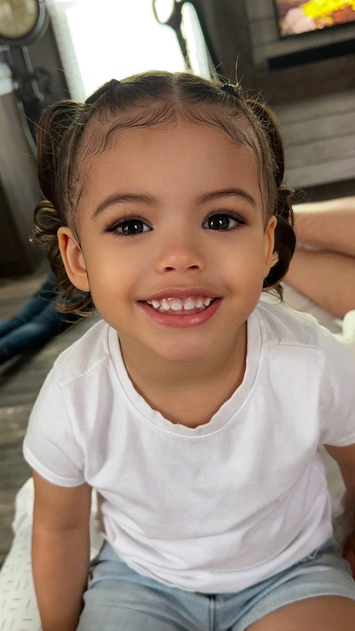 Piper joined the competition — help win amazing prizes! black_hair, cheek, chin, eye, eyebrow, eyelash, flash_photography, forehead, hairstyle, happy, iris, joy, lip, mammal, neck, nose, person, shoulder, skin, sleeve