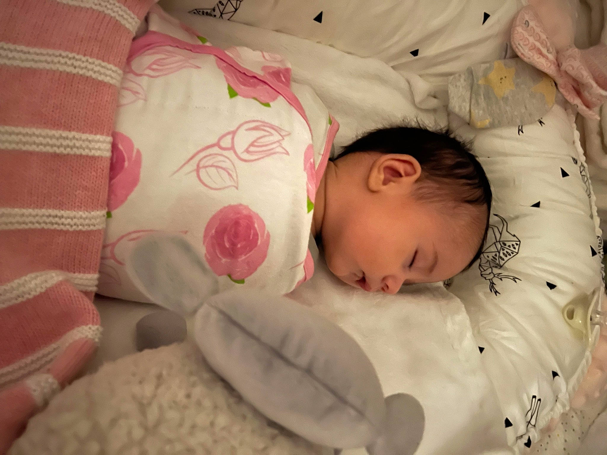 Mara is registered to the contest to win money with this photo: baby, baby_products, baby_sleeping, baby_toddler_clothing, bed, bedding, bedtime, cheek, child, comfort, face, facial_expression, head, linens, nap, person, room, skin, sleeve, textile