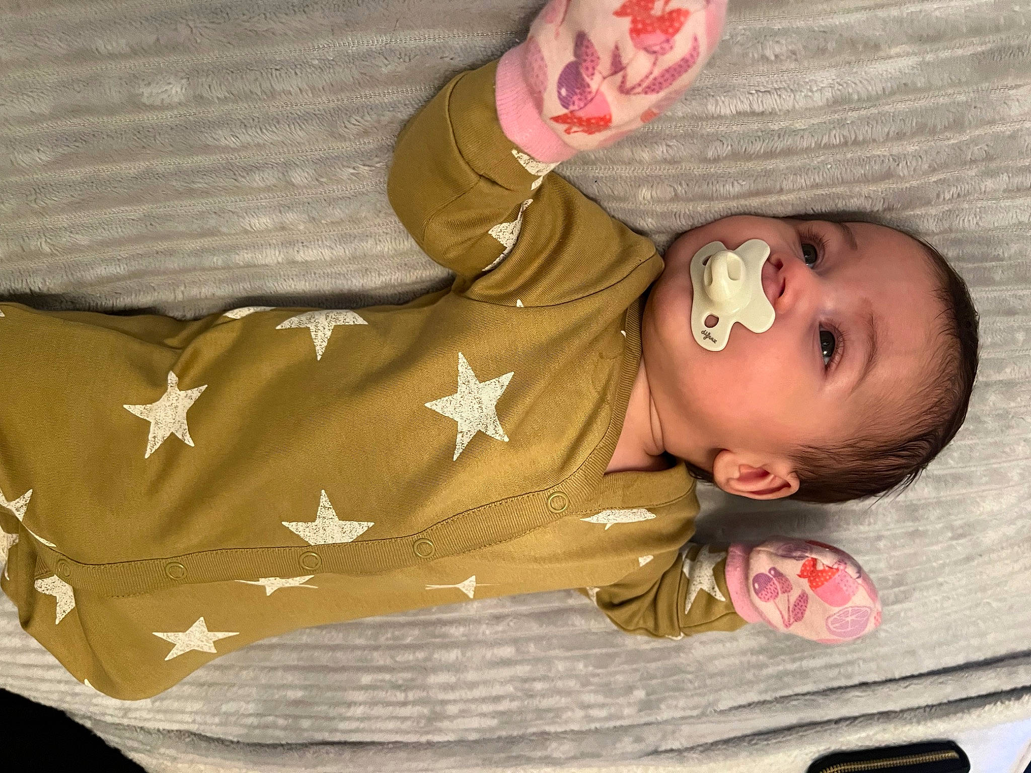 Mara joined the competition — help win amazing prizes! arm, baby, baby_products, baby_toddler_clothing, cheek, child, comfort, fashion_accessory, flesh, hand, human_body, jewellery, linens, pattern, person, skin, sleep, sleeve, toddler, wood