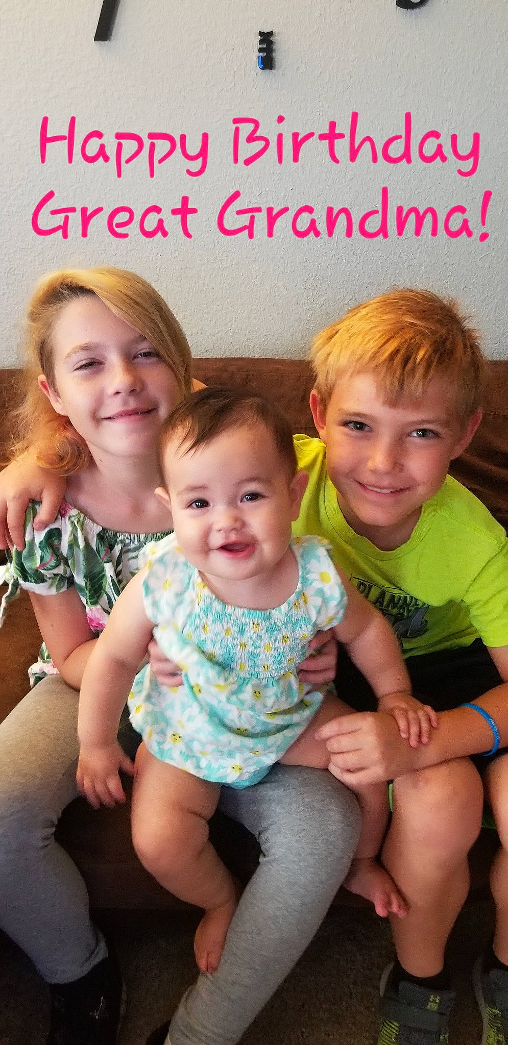 Kayloni joined the competition — help win amazing prizes! child, daughter, family, fun, happy, joy, mother, pattern, people, person, photo_caption, photography, play, sibling, sitting, smile, t_shirt, toddler