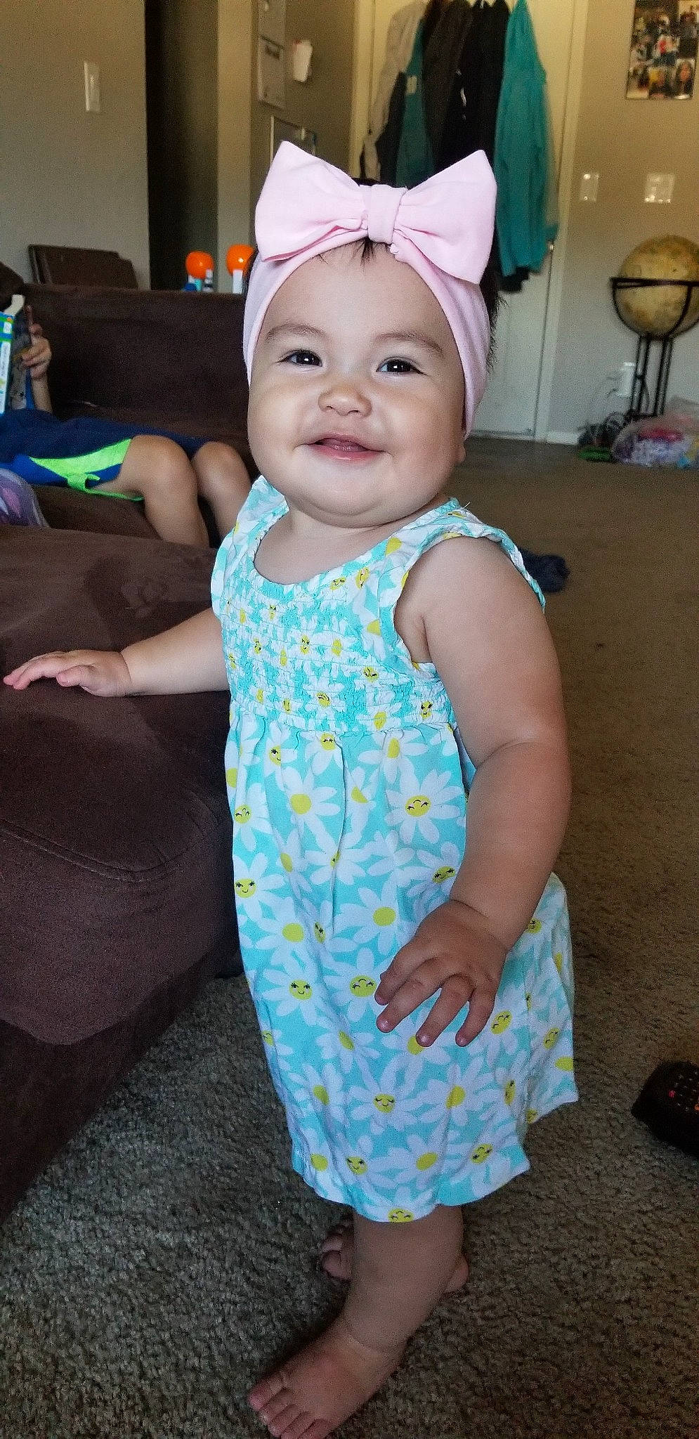 Kayloni joined the competition — help win amazing prizes! baby, baby_toddler_clothing, child, clothing, headgear, person, smile, toddler