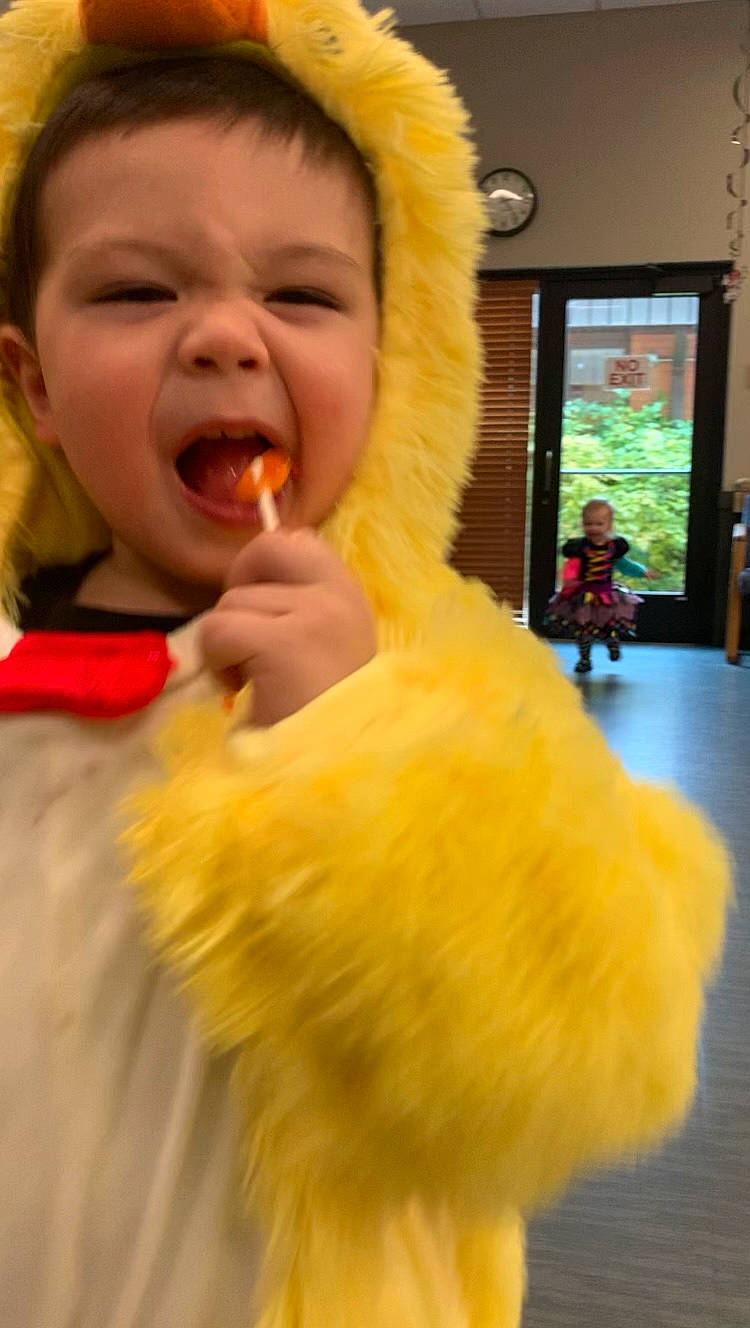 Kian joined the competition — help win amazing prizes! baby, blurred, cheek, child, costume, event, eyelash, fun, fur, fur_clothing, happy, laugh, lip, mouth, nose, organ, person, picture_frame, snapshot, toddler