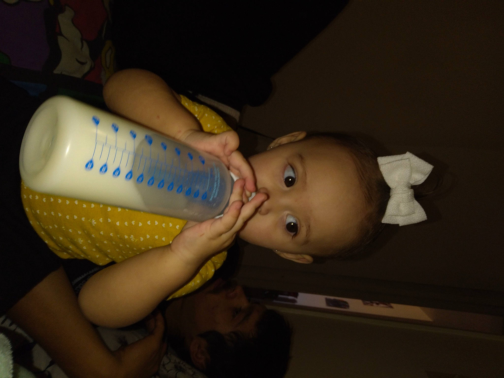 Annalise joined the competition — help win amazing prizes! almond_milk, baby, baby_bottle, baby_bottle_feeding, baby_products, baby_toddler_clothing, buttermilk, child, dairy, drink, drinking, drinkware, evaporated_milk, grain_milk, infant_formula, milk, person, plant_milk, plastic_bottle, soy_milk