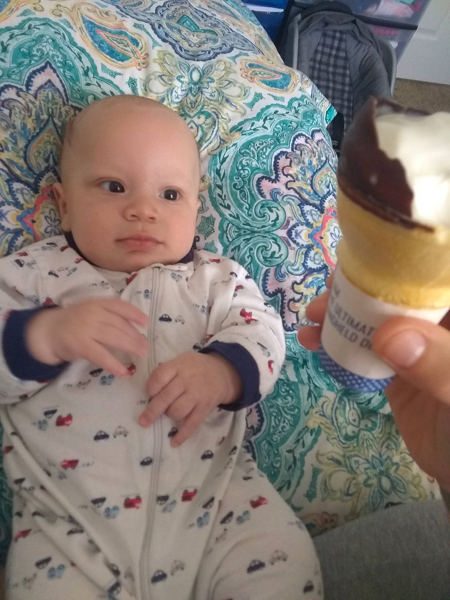 Adrian is registered to the contest to win money with this photo: baby, cheek, child, drink, eating, food, person, toddler