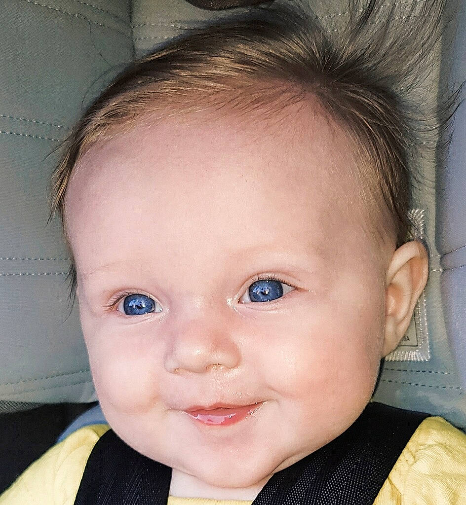 Paisley is registered to the contest to win money with this photo: baby, baby_toddler_clothing, cheek, child, collar, ear, eye, eyebrow, eyelash, hair, happy, iris, joy, lip, no_expression, nose, person, skin, smile, tie