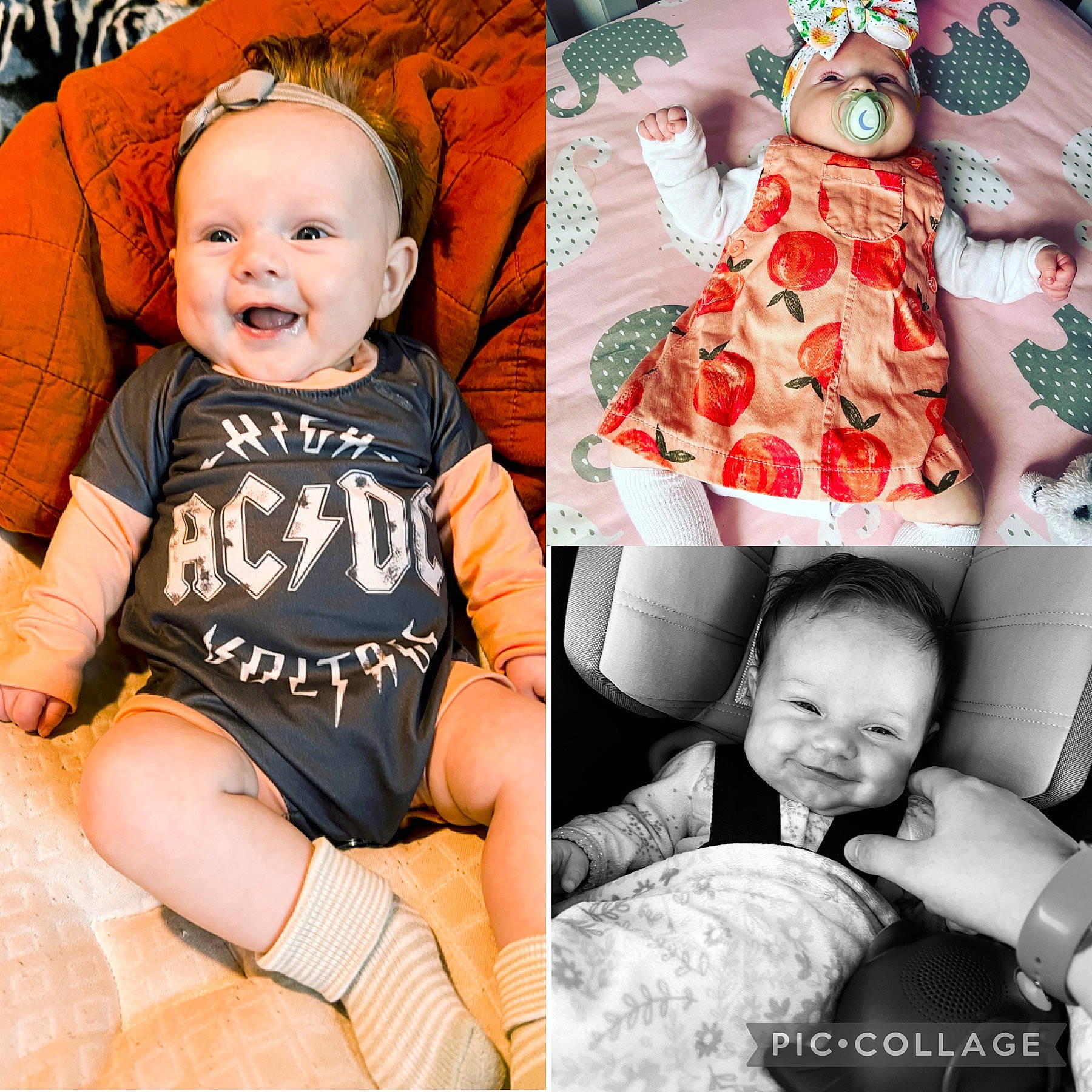 Paisley is registered to the contest to win money with this photo: art, baby, baby_toddler_clothing, beauty, child, collage, comfort, font, happy, orange, pattern, person, photograph, pink, product, sleeve, smile, snapshot, thigh, toddler